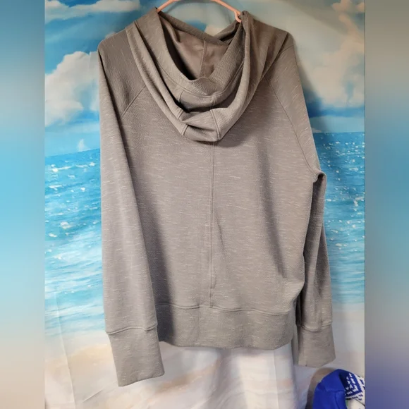 Prana‎ Size Large Gray Hoodie Sweatshirt - Picture 2 of 3